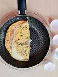 Omelette "fugazzeta" 🍳 Tortilla francesa de queso, cebolla y orégano 🧀