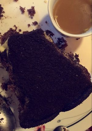 صورة لوصفة كيك الشوكلا بالأوريو👌🏻