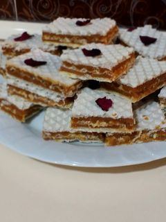 عکسی از دستور حلوا ویفری 😍