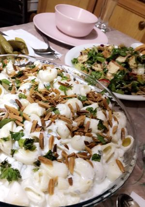 صورة لوصفة معكرونه باللبن