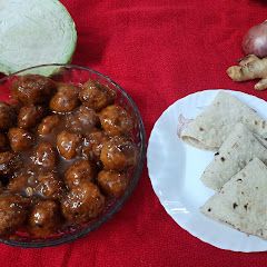 A picture of Vegetable manchurian.