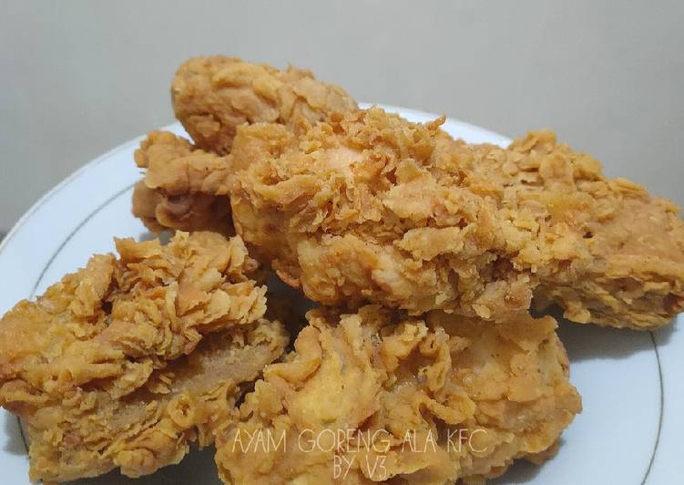 Cara Gampang Menyiapkan Ayam goreng ala KFC, Lezat Sekali