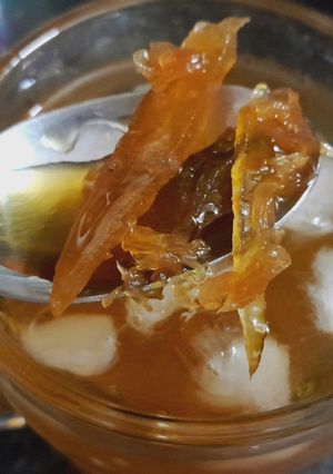 Hình của món Trà vỏ bưởi đường phèn.
