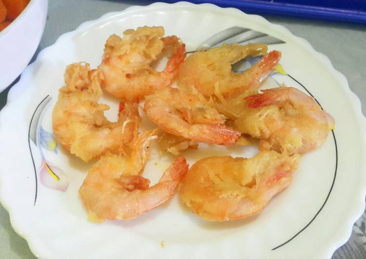 Resep Udang Goreng Tepung (tanpa bumbu instan), Bikin Ngiler