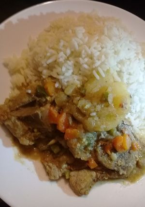 A picture of Pork stew.