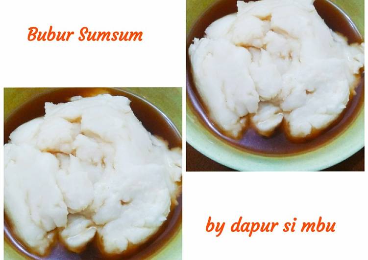 step by step Menyiapkan Bubur sumsum Jadi, Lezat Sekali