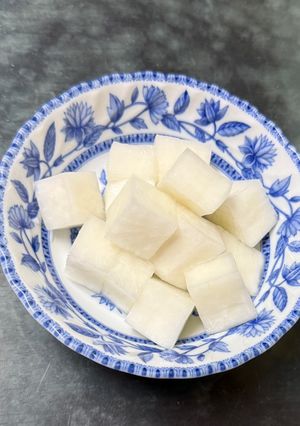 韓式水蘿蔔泡菜（炸雞的好搭檔） 的食譜成品照片