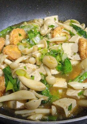 Foto resep Tumis jamur tahu sawi
