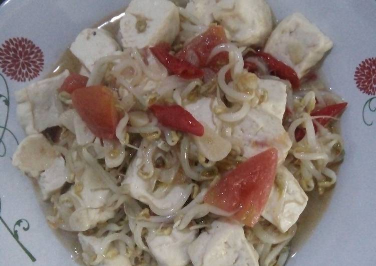 Tumis Tahu putih & Cambah simple ala PM
