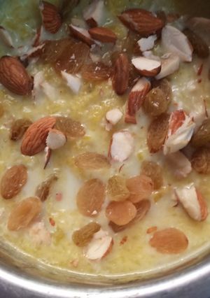 A picture of Kaddu ki kheer.