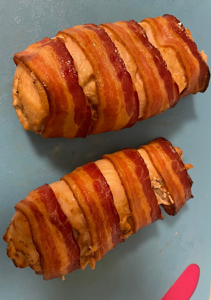 A picture of Bacon Wrapped Stuffed Chicken.