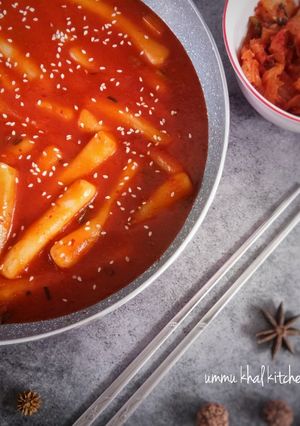 Foto resep Tteokbokki (Korean spicy rice cake)