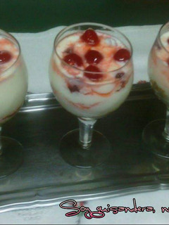 Una foto de Crema dulce de queso