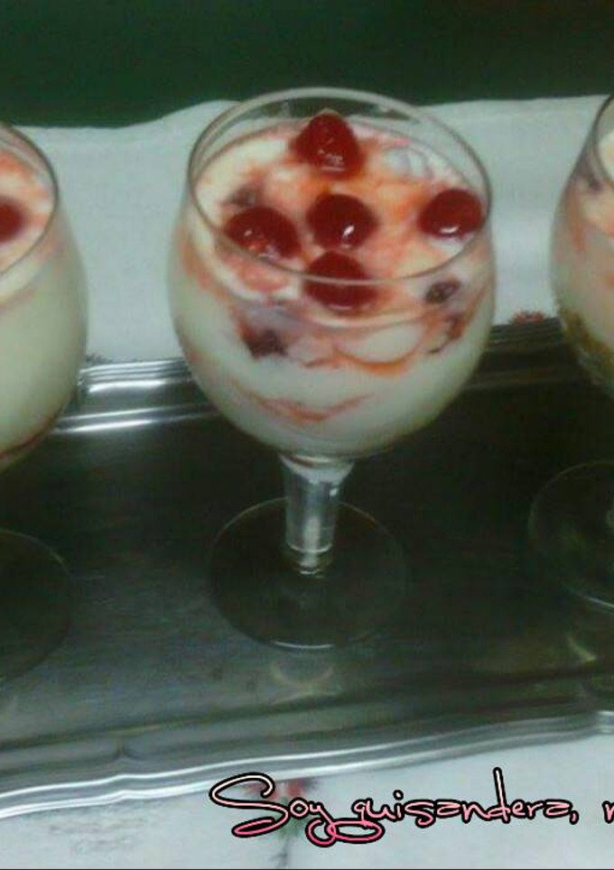 Una foto de Crema dulce de queso