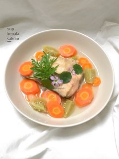 Foto resep Sup Kepala Salmon