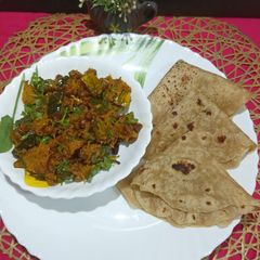 A picture of UP Style Khatta Meetha Kaddu Sabji.