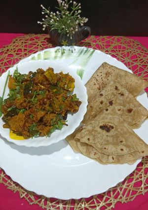 A picture of UP Style Khatta Meetha Kaddu Sabji.