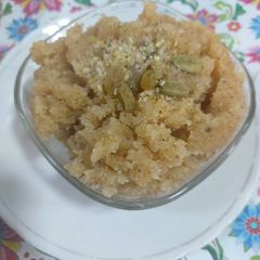 Semolina halwa A picture of Semolina halwa.