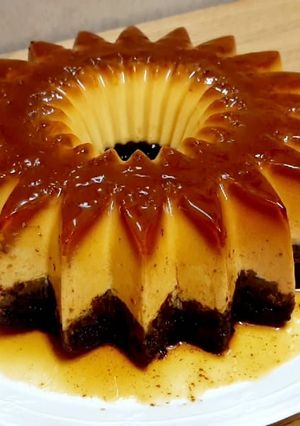 صورة لوصفة كيكة الكريم كراميل (قدرة قادر)