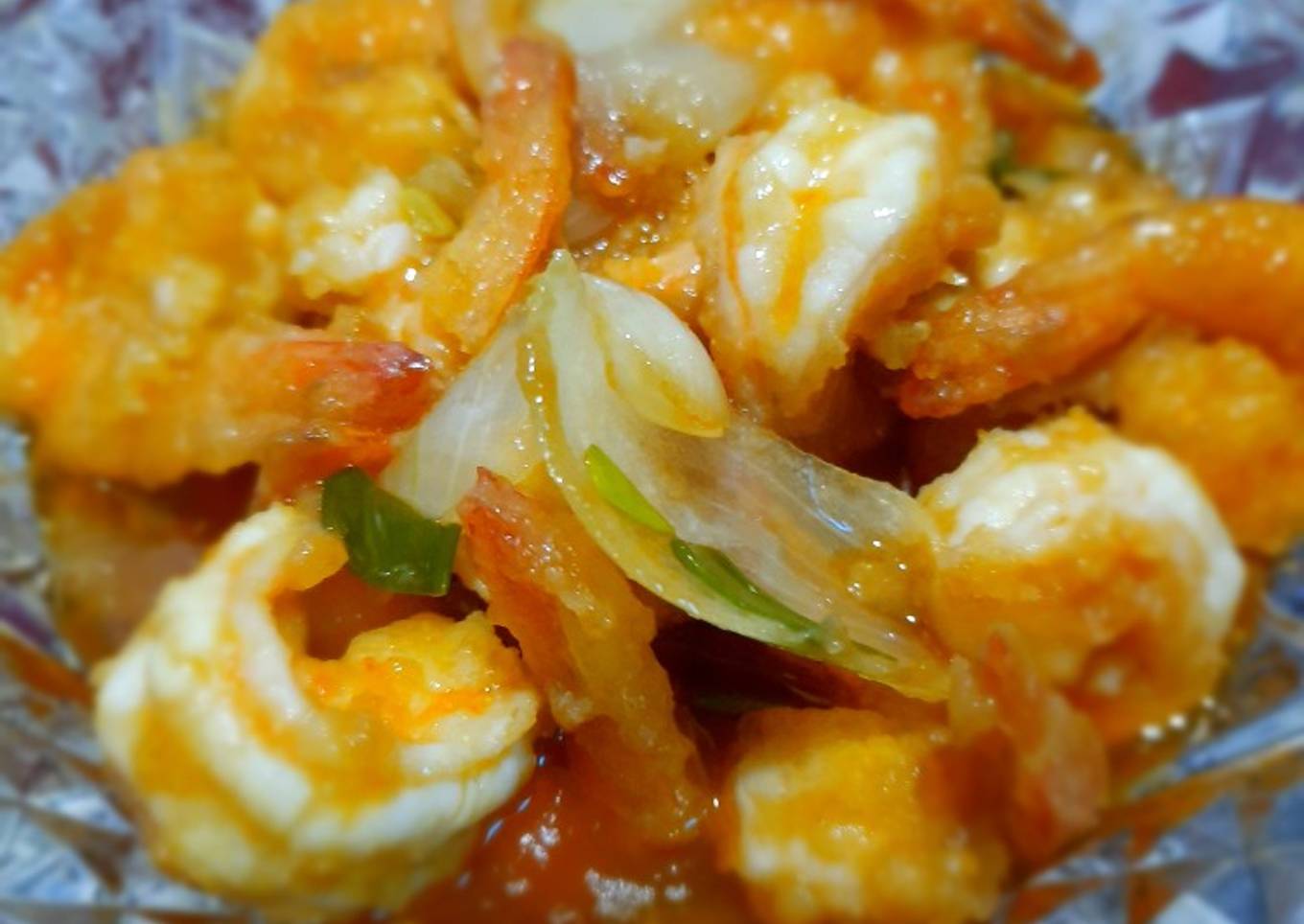 Udang Goreng Saus Asam Manis