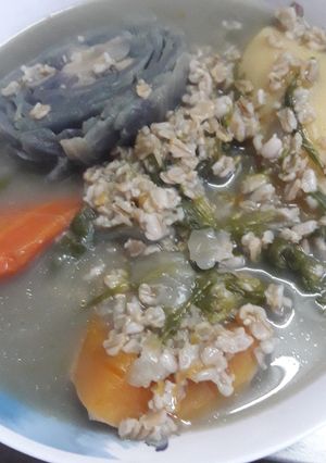Una foto de Sopa de verduras con Avena