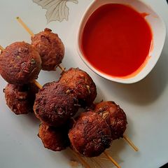 Deep Fried Ginger Fish Ball A picture of Deep Fried Ginger Fish Ball.