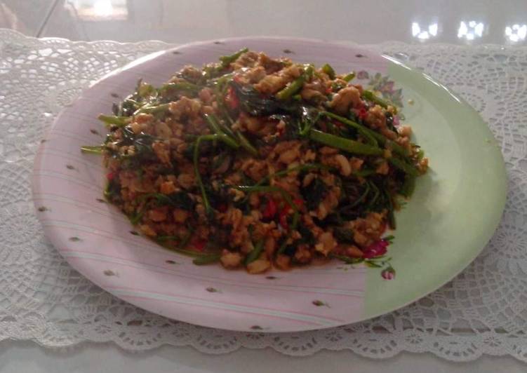 Kangkung tumis oncom #5resepterbaruku