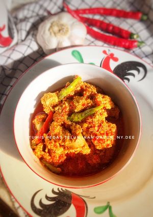 Foto resep Tumis pedas telur ikan #ketopad_cp_telur