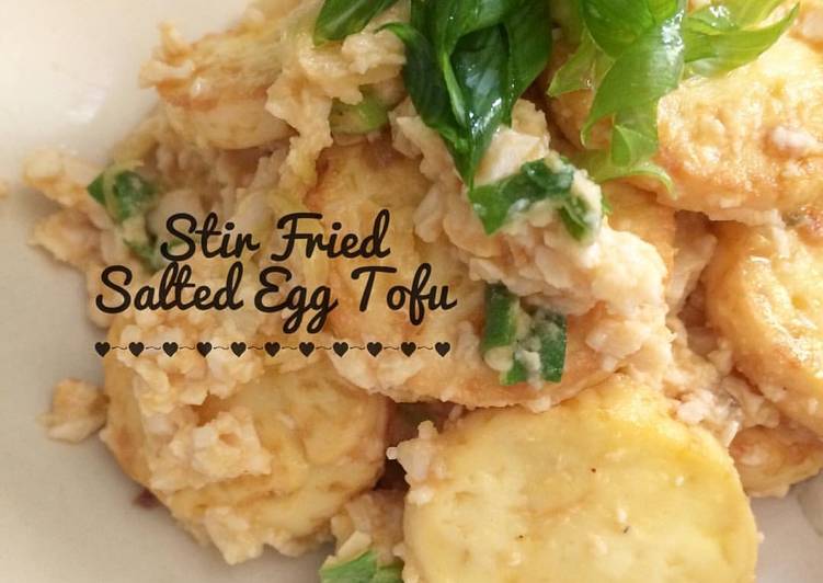 Stir Fried Salted Egg Tofu (Tahu Telur Asin)