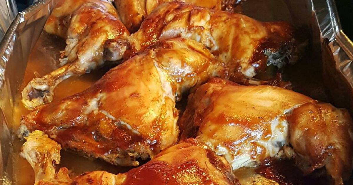 Pollo con barbecue Receta de Oscar op - Cookpad