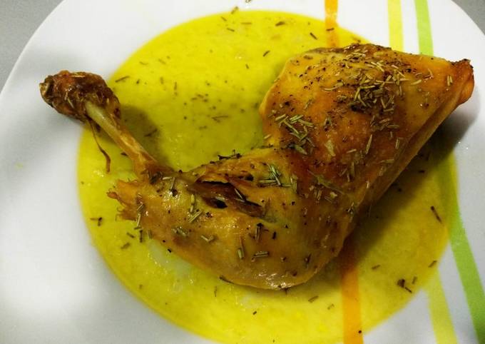 Pollo asado en estuche de vapor Receta de Raquel Fernández- Cookpad