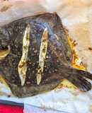 Rodaballo al horno para Navidad