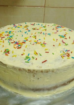 A picture of Lemon cake with blueberry filling #festival contest#Mombasa#.