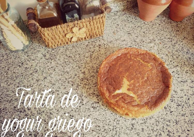 Tarta de yogur griego