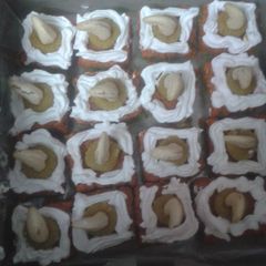 A picture of Tri colour halwa.
