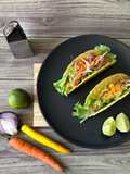 Tacos de Salmão e Guacamole