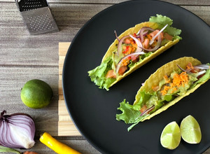 Foto de Tacos de Salmão e Guacamole