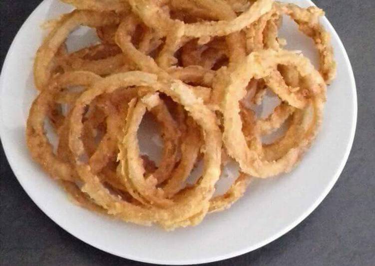 Steps to Prepare Any-night-of-the-week Fried Onion Rings