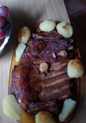 Una foto de Churrasco de cerdo al horno(Costillas)