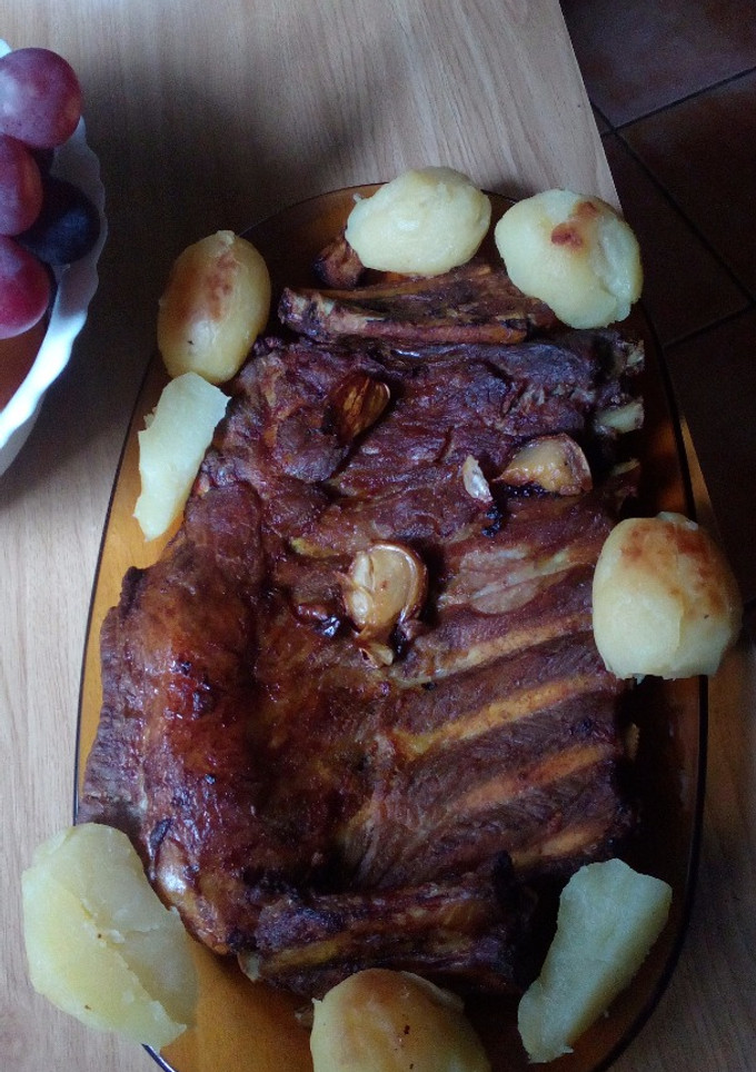 Una foto de Churrasco de cerdo al horno(Costillas)
