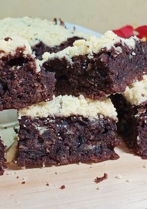 Foto resep Streusel banana brownies