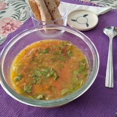 A picture of Moong Daal chi amti.