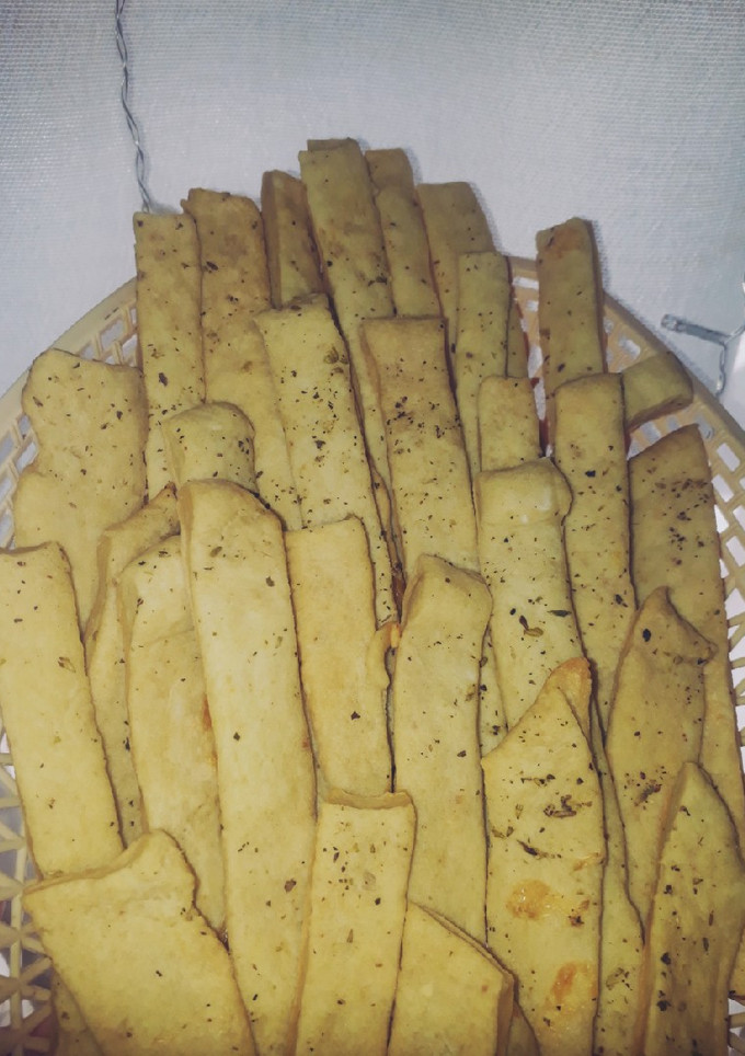 Una foto de Fajitas de orégano ajo y queso 👌🍵😋