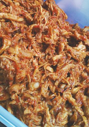 Foto resep Plecing Ayam (Ayam Suwir Bumbu Merah)