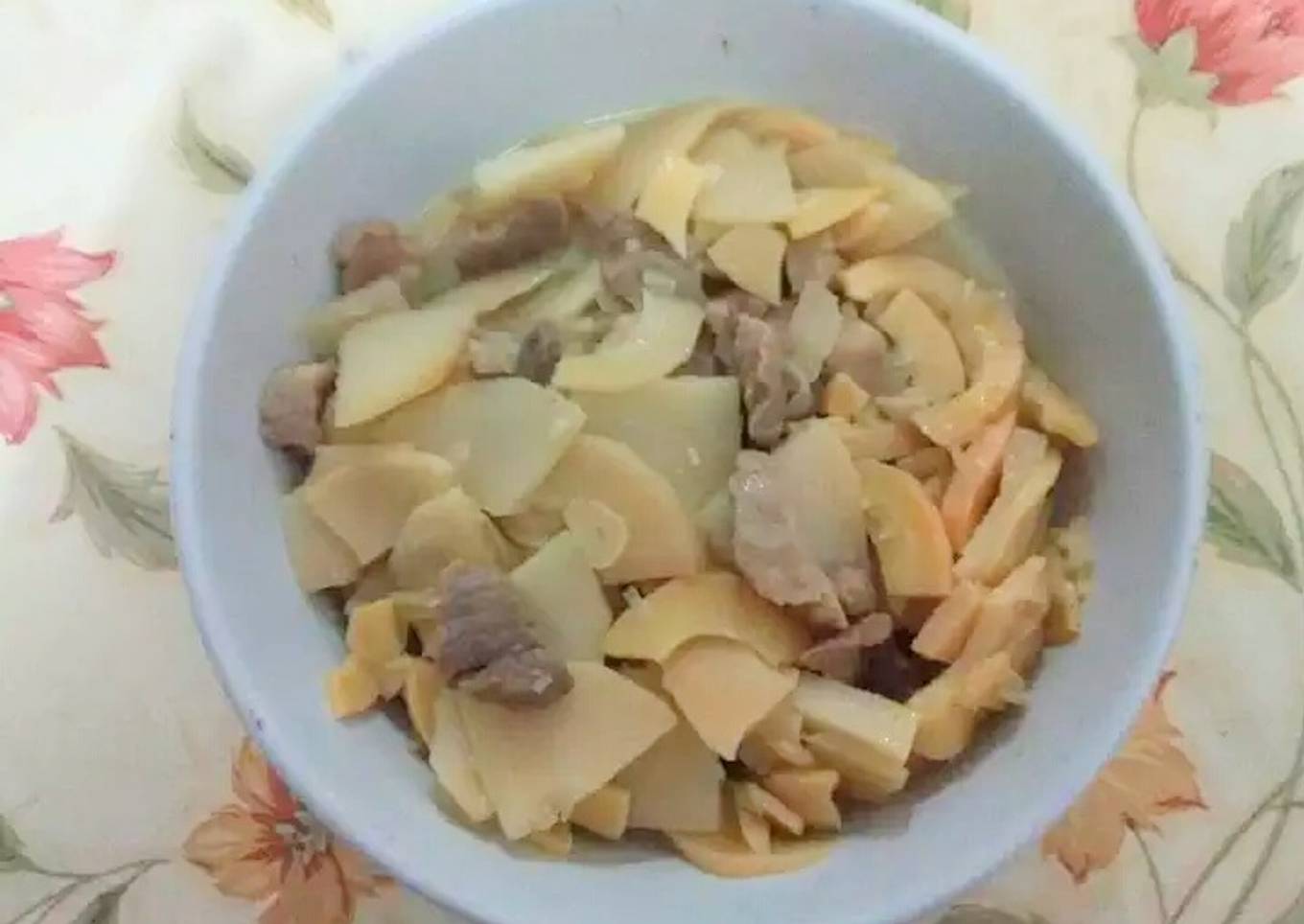 Rebung cah daging babi