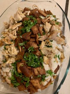 صورة لوصفة فتة الدجاج بالأرز 💕💕🍲🍲🍲