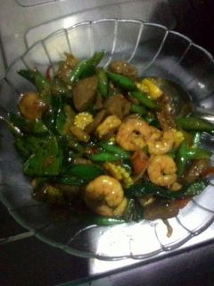 Foto resep tumis buncis udang saus tiram 
