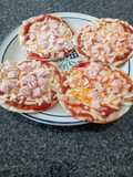 Mini pizzas en comal