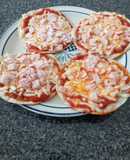Mini pizzas en comal
