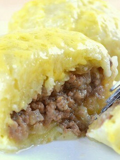 A picture of The potatos zrazy with minced meat.